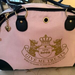 Juice Couture  pink dog. Carrier